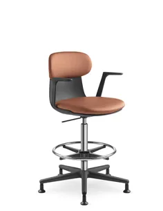 Крісло LD SEATING ZOE 223-BL, BR поворотне, з високим газліфтом