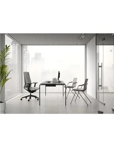 Крісло LD SEATING FOLLOWME 451-SYQ-N1, ергономічне з гнучкою спинкою
