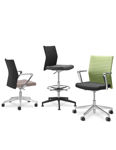 Крісло LD SEATING ELEMENT 445, поворотне, з високим газліфтом