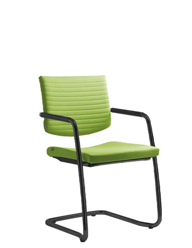 Крісло LD SEATING ELEMENT 444-Z-N1 для відвідувачів, на полозах