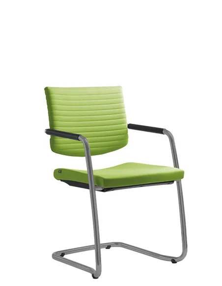 Крісло LD SEATING ELEMENT 444-Z-N2 для відвідувачів, на полозах