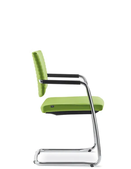 Крісло LD SEATING ELEMENT 444-Z-N4 для відвідувачів, на полозах