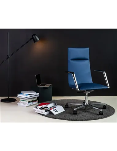 Крісло LD SEATING HARMONY MODERN 885 шкіряне, із середньою спинкою