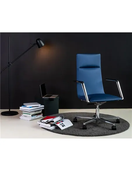 Крісло LD SEATING HARMONY MODERN 885 шкіряне, із середньою спинкою