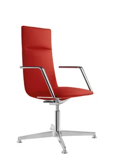 Крісло LD SEATING HARMONY MODERN 885, F34-N6 шкіряне, із середньою спинкою