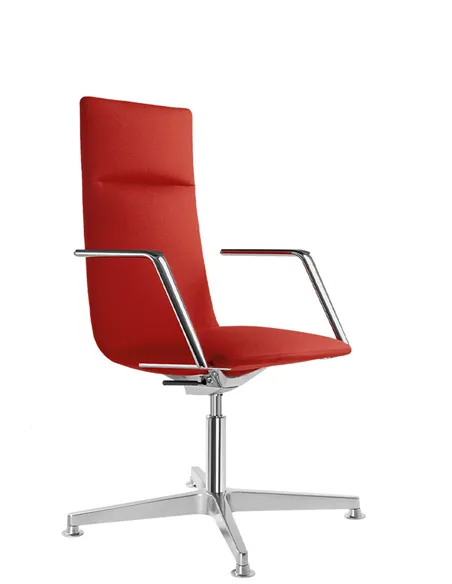 Крісло LD SEATING HARMONY MODERN 885, F34-N6 шкіряне, із середньою спинкою