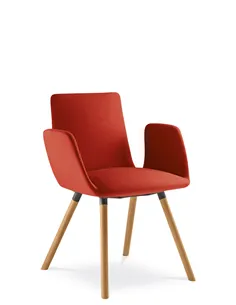 Конференц-крісло LD SEATING HARMONY MODERN 870-D, на дерев'яних ніжках