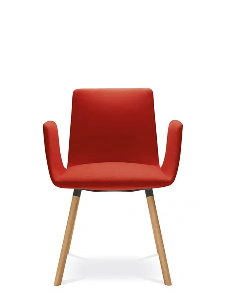 Конференц-крісло LD SEATING HARMONY MODERN 870-D, на дерев'яних ніжках