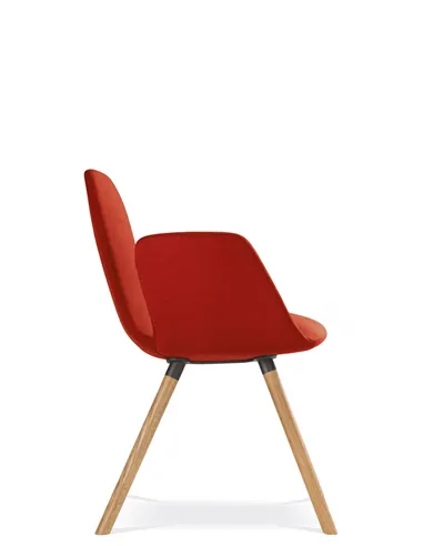 Конференц-крісло LD SEATING HARMONY MODERN 870-D, на дерев'яних ніжках