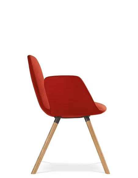 Конференц-крісло LD SEATING HARMONY MODERN 870-D, на дерев'яних ніжках