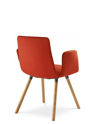 Конференц-крісло LD SEATING HARMONY MODERN 870-D, на дерев'яних ніжках
