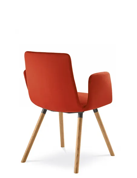 Конференц-крісло LD SEATING HARMONY MODERN 870-D, на дерев'яних ніжках