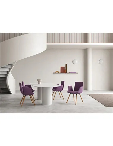 Конференц-крісло LD SEATING HARMONY MODERN 870-D, на дерев'яних ніжках