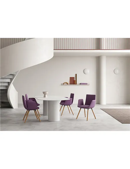 Конференц-крісло LD SEATING HARMONY MODERN 870-D, на дерев'яних ніжках