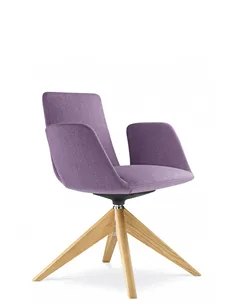 Конференц-крісло LD SEATING HARMONY MODERN 870, FW на дерев'яних ніжках