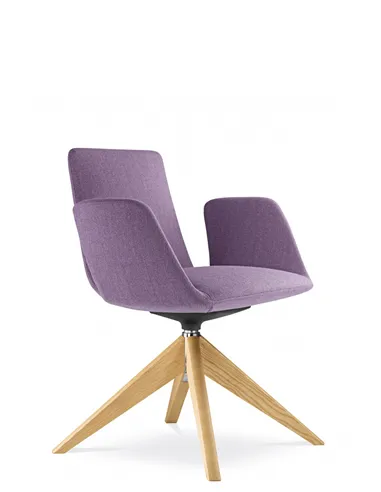 Конференц-крісло LD SEATING HARMONY MODERN 870, FW на дерев'яних ніжках