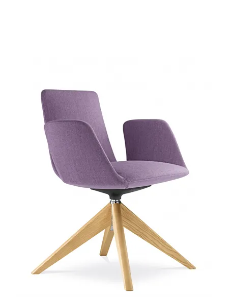 Конференц-крісло LD SEATING HARMONY MODERN 870, FW на дерев'яних ніжках
