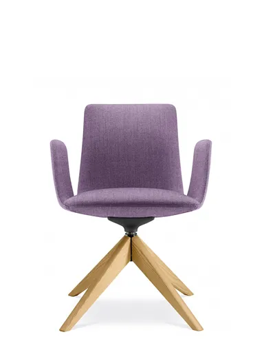 Конференц-крісло LD SEATING HARMONY MODERN 870, FW на дерев'яних ніжках
