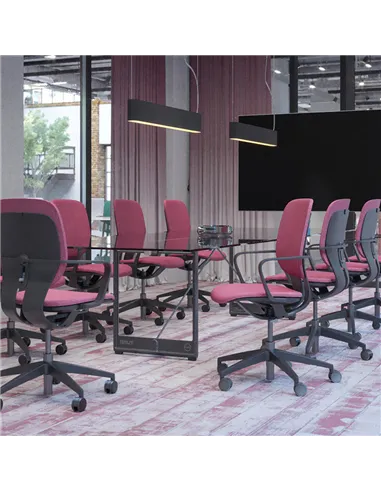 Кресло KLOBER LIM PADDED, P990 для оператора, черный корпус