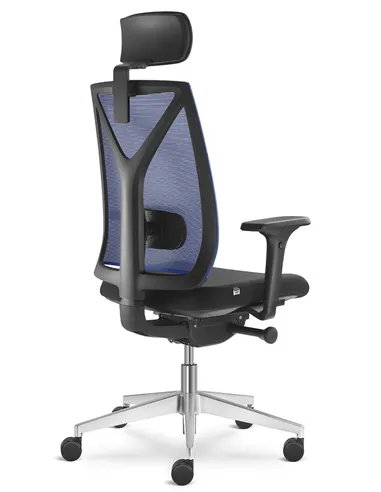 Кресло LD SEATING LEAF 503-SYQ, HO эргономичное, черный корпус