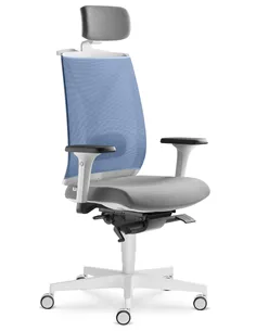 Кресло LD SEATING LEAF 504-SYS, HO эргономичное, белый корпус