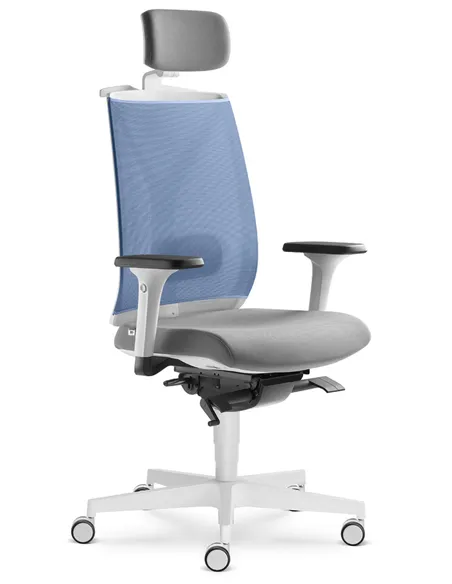 Кресло LD SEATING LEAF 504-SYS, HO эргономичное, белый корпус