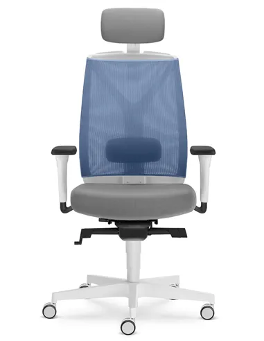 Кресло LD SEATING LEAF 504-SYS, HO эргономичное, белый корпус