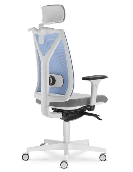 Кресло LD SEATING LEAF 504-SYS, HO эргономичное, белый корпус