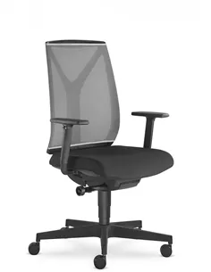 Кресло LD SEATING LEAF 503-SYA эргономичное, черный корпус