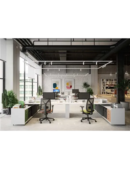 Крісло LD SEATING LEAF 503-SYA ергономічне, чорний корпус