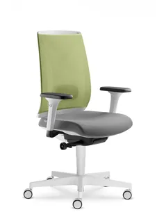Кресло LD SEATING LEAF 504-SYA эргономичное, белый корпус