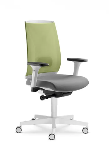 Кресло LD SEATING LEAF 504-SYA эргономичное, белый корпус