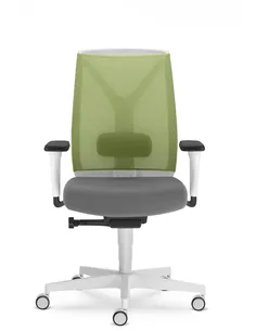 Кресло LD SEATING LEAF 504-SYA эргономичное, белый корпус 2