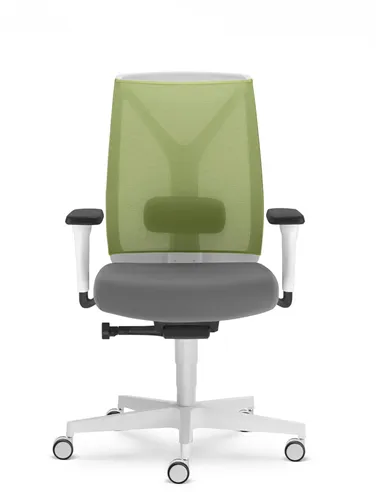 Кресло LD SEATING LEAF 504-SYA эргономичное, белый корпус