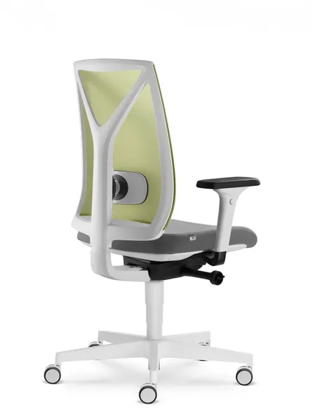 Кресло LD SEATING LEAF 504-SYA эргономичное, белый корпус