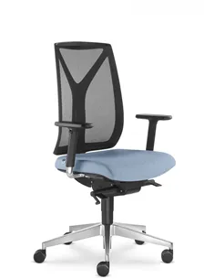 Кресло LD SEATING LEAF 503-SYS  эргономичное, черный корпус