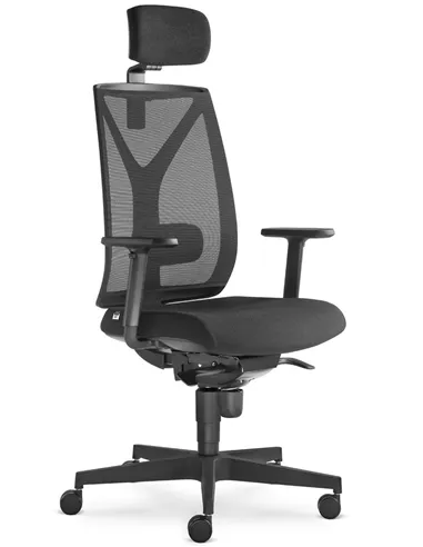 Кресло LD SEATING LEAF 503-SY, HO эргономичное, черный корпус