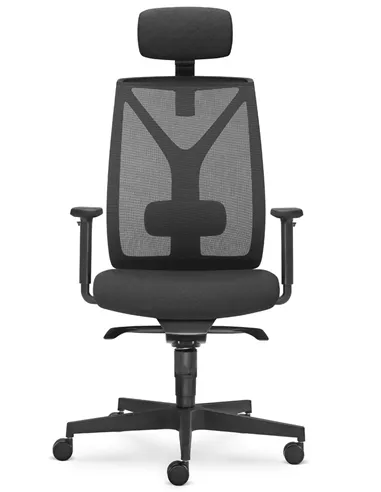 Кресло LD SEATING LEAF 503-SY, HO эргономичное, черный корпус