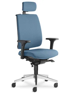 Кресло LD SEATING LEAF 500-SYS, HO эргономичное, черный корпус