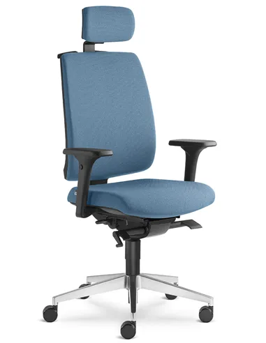 Кресло LD SEATING LEAF 500-SYS, HO эргономичное, черный корпус