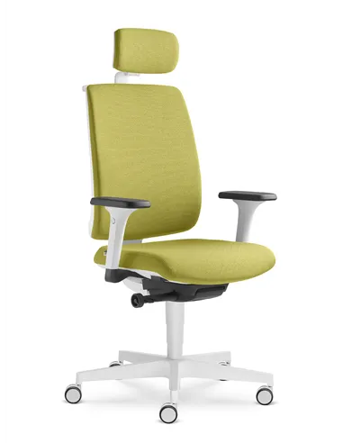 Кресло LD SEATING LEAF 501-SYA, HO эргономичное, белый корпус