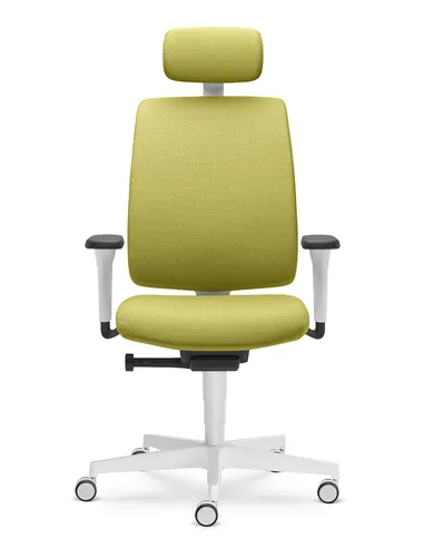 Кресло LD SEATING LEAF 501-SYA, HO эргономичное, белый корпус