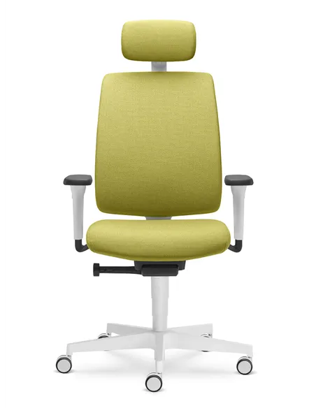 Кресло LD SEATING LEAF 501-SYA, HO эргономичное, белый корпус