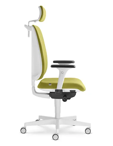 Кресло LD SEATING LEAF 501-SYA, HO эргономичное, белый корпус