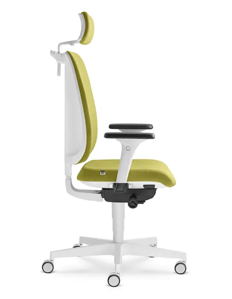 Кресло LD SEATING LEAF 501-SYA, HO эргономичное, белый корпус