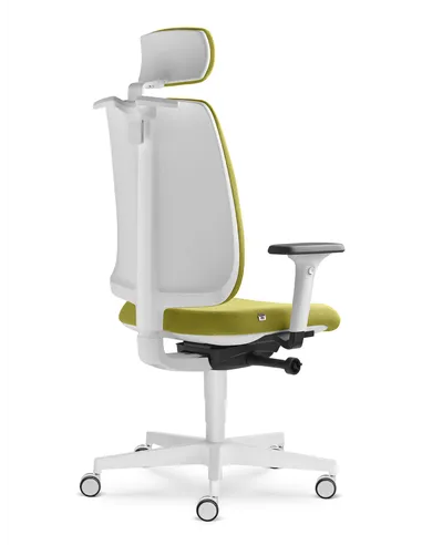 Кресло LD SEATING LEAF 501-SYA, HO эргономичное, белый корпус