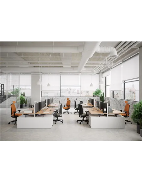 Кресло LD SEATING LEAF 501-SYA, HO эргономичное, белый корпус