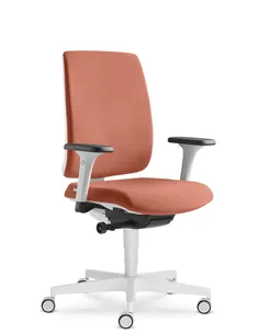 Кресло LD SEATING LEAF 501-SYA эргономичное, белый корпус