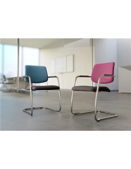 Крісло LD SEATING THEO@ 262-Z-N1 для відвідувачів, на полозах
