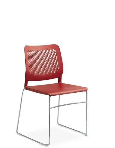 Кресло LD SEATING TIME 160-Q-N4 для посетителей, на полозьях